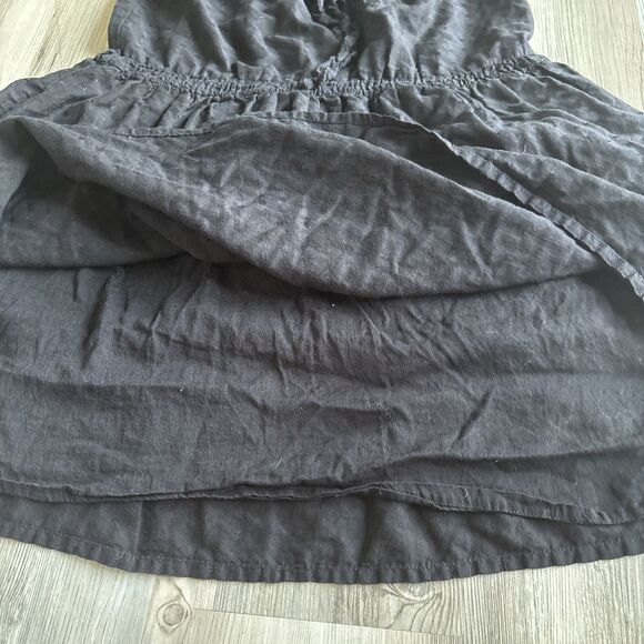 Zara TRF Black Lined Eyelet Strapless Dress Size Small - Picture 5 of 7